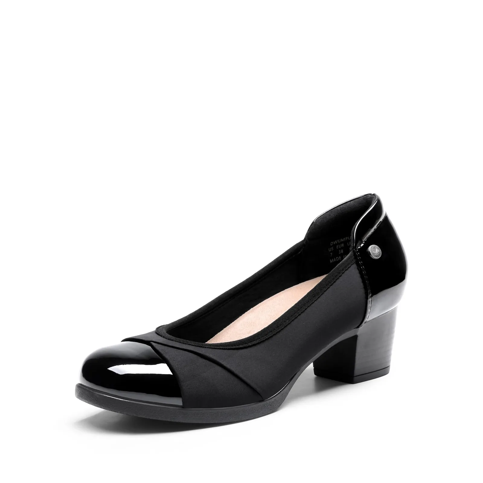 Női DREAM PAIRS blokktalpas magassarkú cipő, fekete, 37 EU