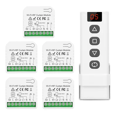 WiFi vezérlők rolókhoz DieseRC 5 vevőegység + 1 RF távirányító