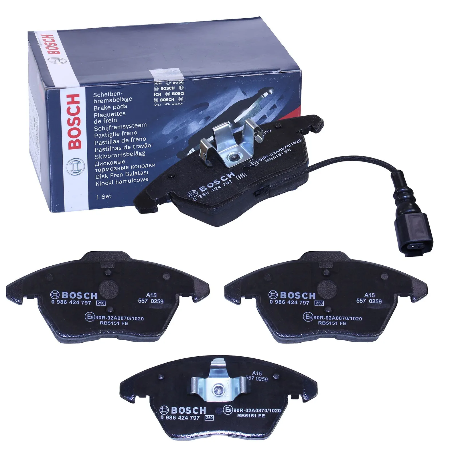Első fékbetétek Bosch BP938 0986424797, 4 db