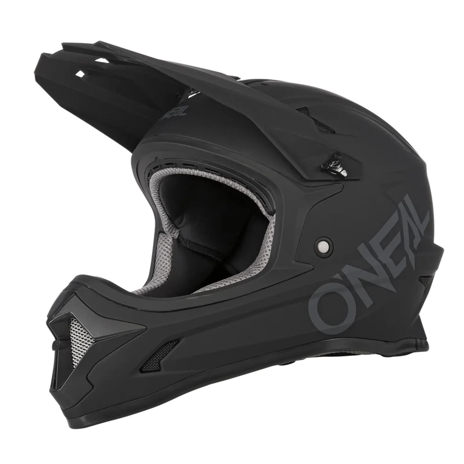 O'Neal Sonus Solid teljes arcvédős MTB sisak, fekete, méret M (57–58 cm)
