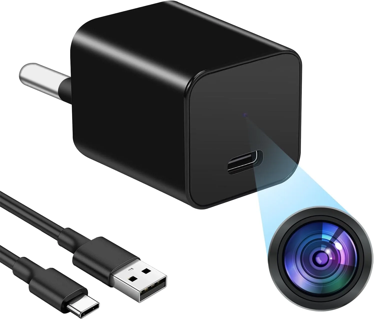 Minikamera SZB5 1080p WiFi nélkül, C-típusú dugaszoló csatlakozóval, Type-C kábel, USB olvasó