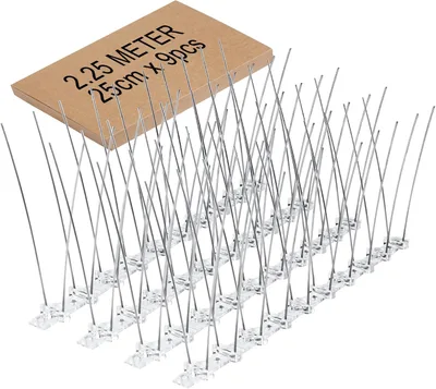 Madárriasztó tüskék 2022028_2 9×25 cm, 2,25 m magasság, alap 11 cm, 20 mm, 18 szalag spLc46M9LoM