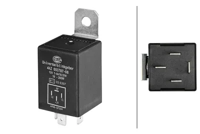 Hella 4AZ003787-081 indexjelző villogó egység, 12 V, 4-pin csatlakozóval