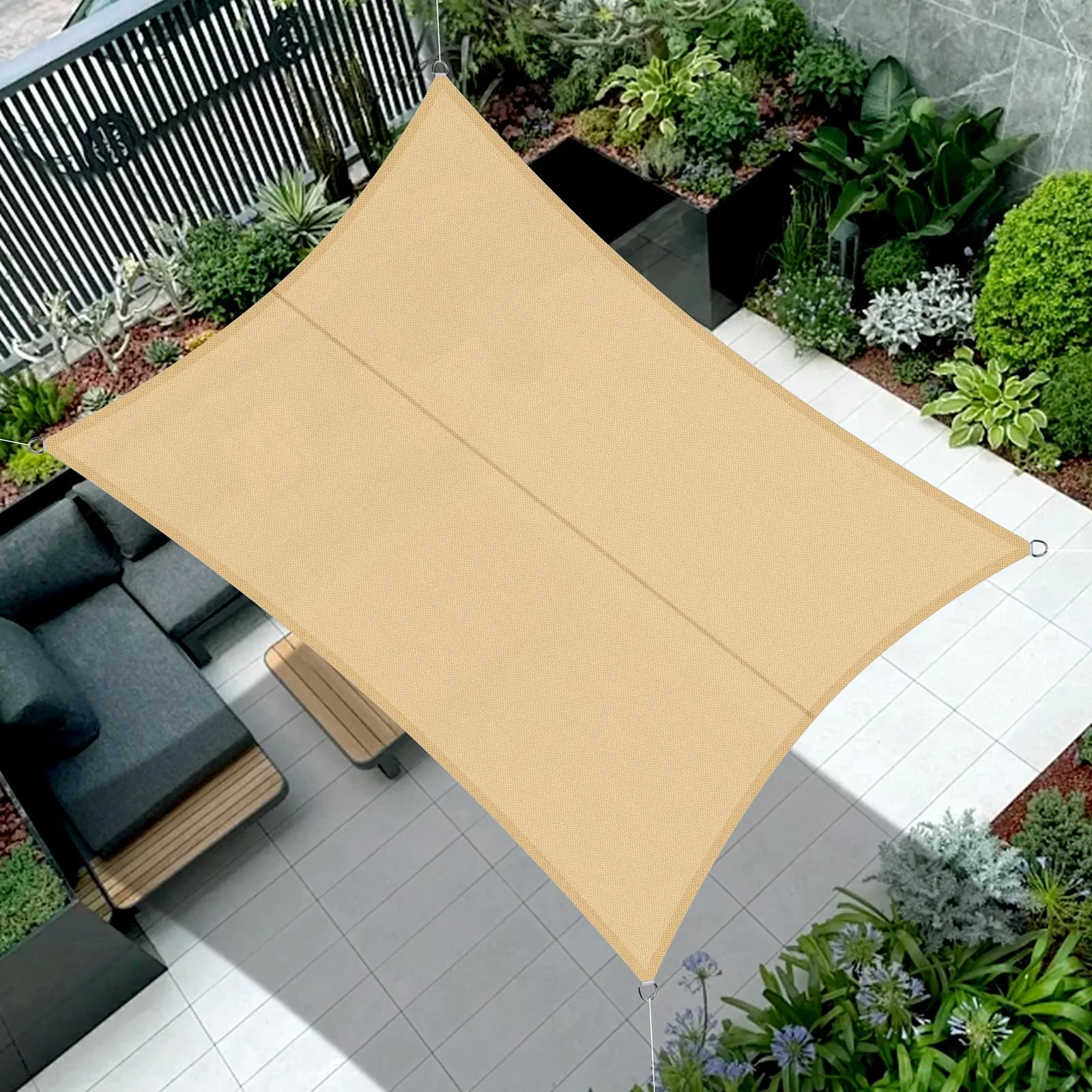 Téglalap alakú árnyékoló ponyva Cool Area 2,5×3 m homokszínű