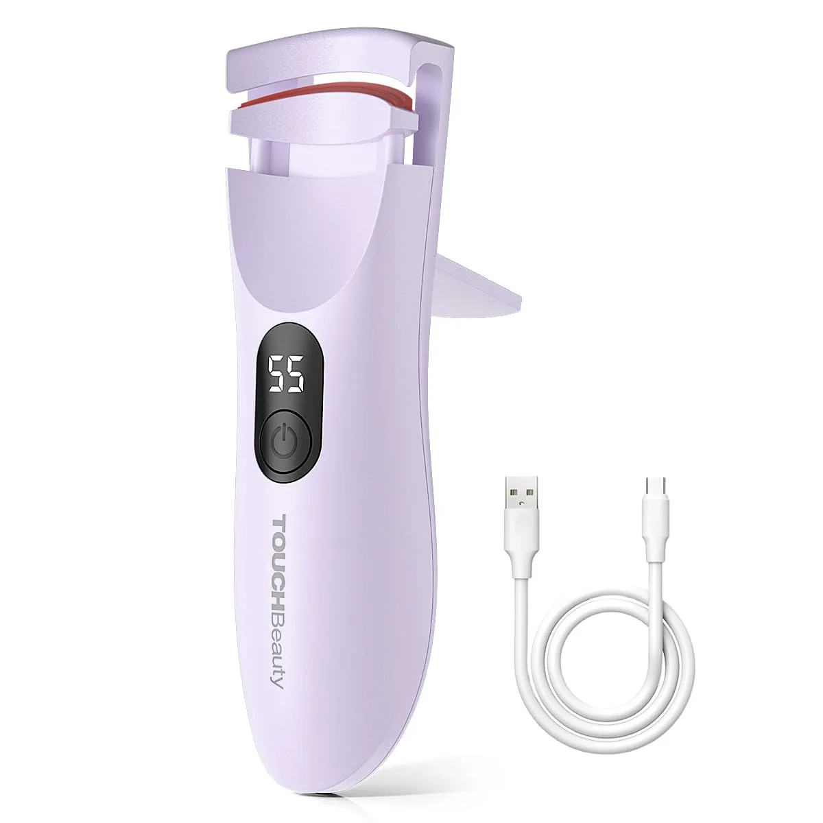 Fűtött szempillagöndörítő csipesz TOUCHBeauty AG-2316 lila