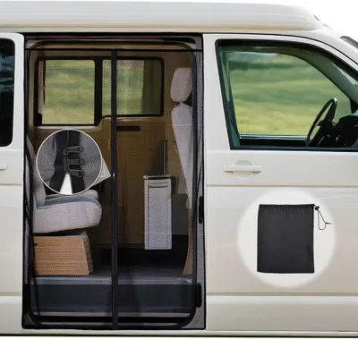 Szúnyogháló tolóajtókhoz ZATOOTO VW T5/T6 zipzárral