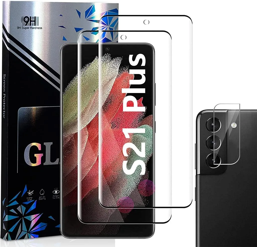 Edzett üveg védőüveg a Samsung Galaxy S21 Plus készülékhez, 2+1 db