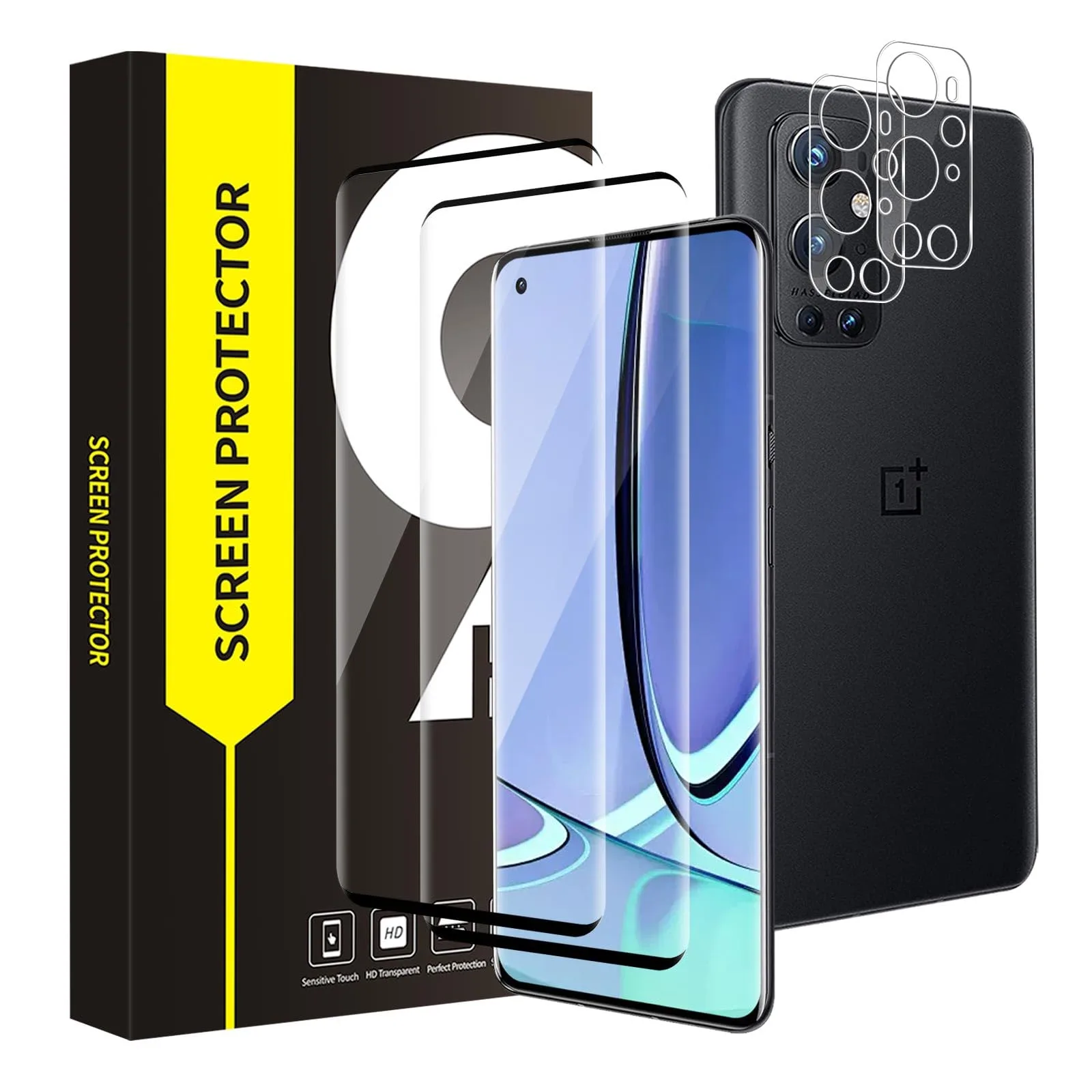 JZG védő EPU fólia a OnePlus 9 Pro-hoz, 2 a kijelzőhöz + 2 a fényképezőgéphez