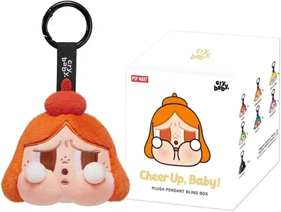 POP MART Crybaby Cheer Up plüss medál 1 db véletlenszerű