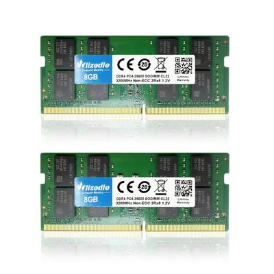 Wlizedle DDR4 RAM 16 GB 3200 MHz CL22 SO-DIMM 2 × 8 GB