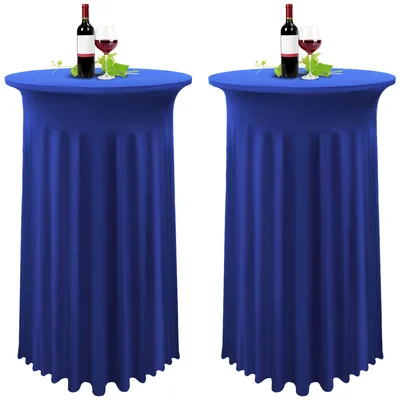 Rugalmas huzatok bistroasztalokhoz Ø80–85 × 110 cm, szürke, 2 db YMHPRIDE