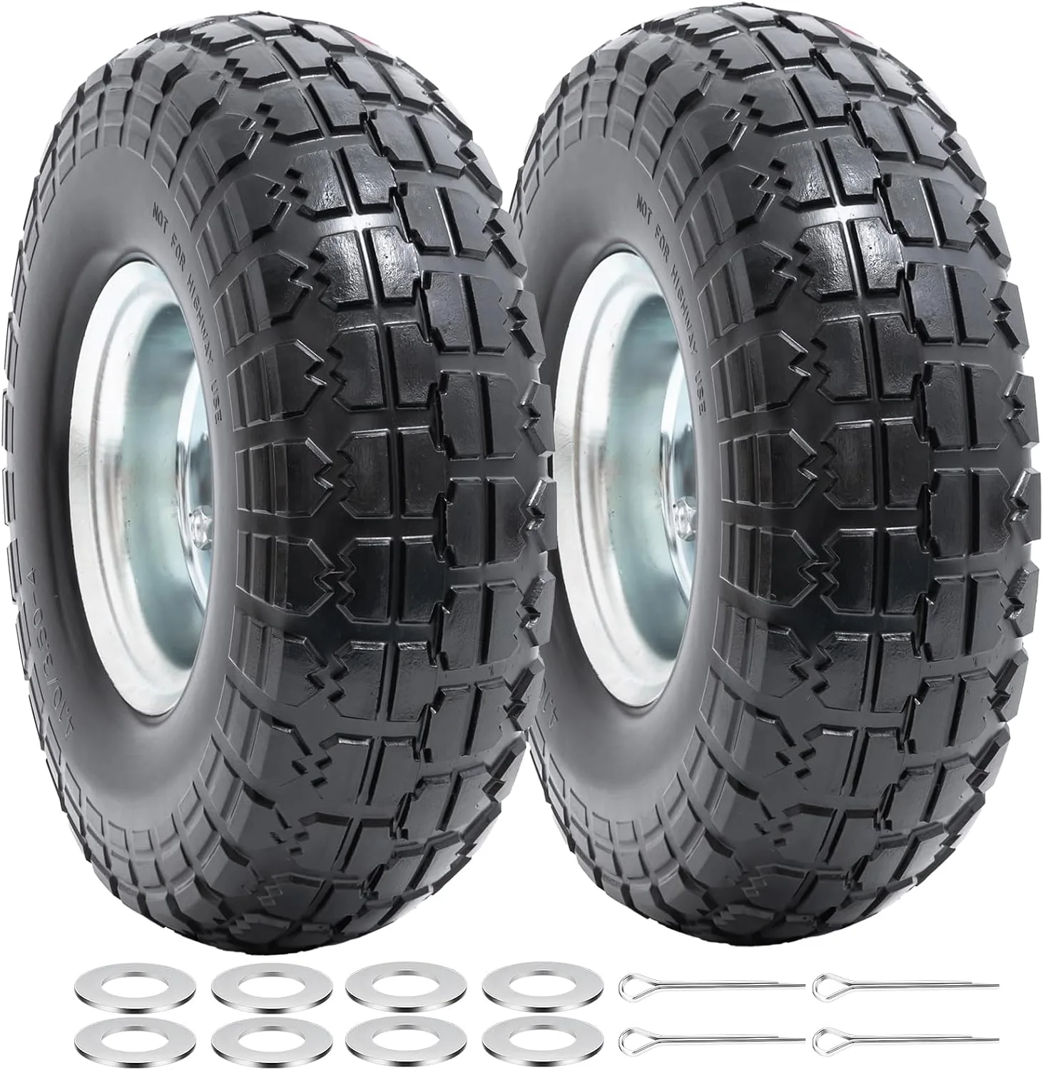 PaoWin 260×80 mm teljes kerekek a 16 mm tengellyel, 2 db