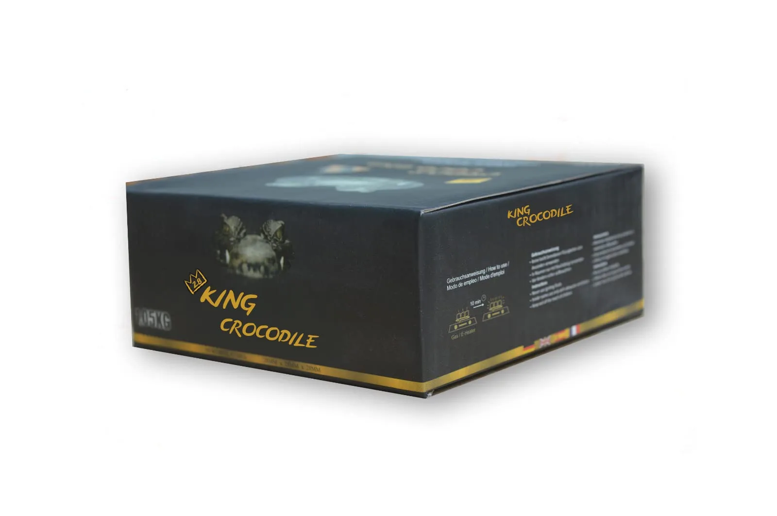 King Crocodile kókuszszén 28 × 28 mm 1 kg