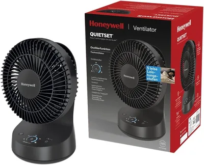 Honeywell QuietSet HTF337BE4 asztali ventilátor, 5 sebesség, fekete