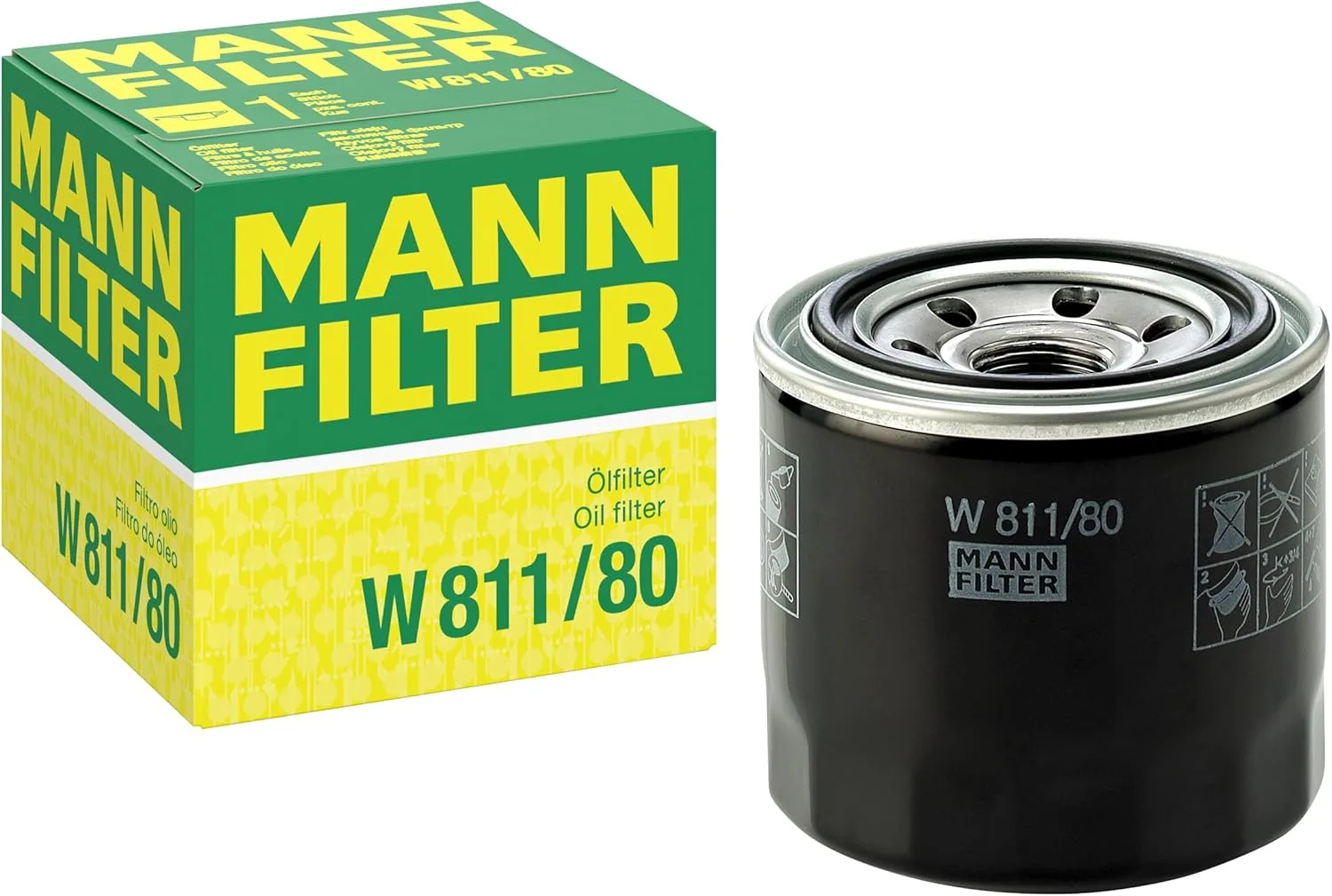 Olajszűrő MANN-FILTER W 811/80