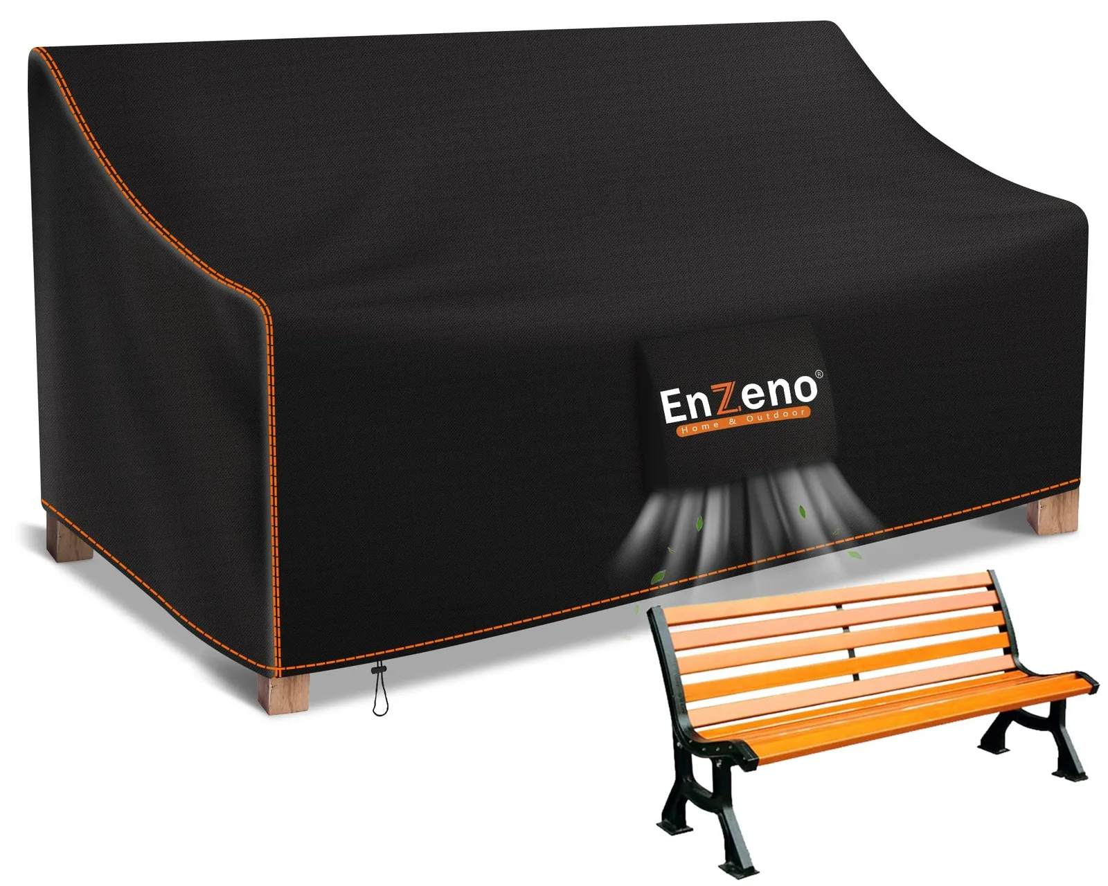 Enzeno kerti padhuzat 134×65×63/89 cm, 2 személyes
