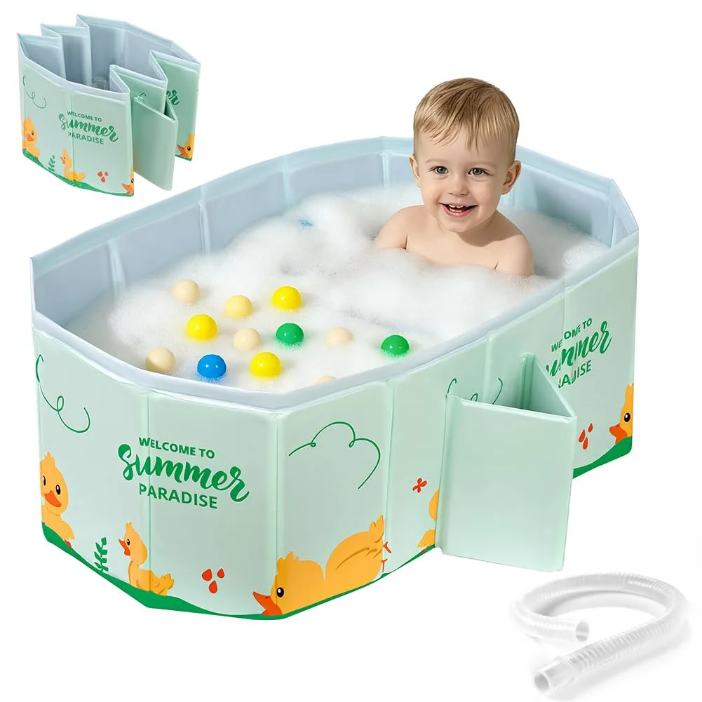 AUYAO Bubble Dog összecsukható gyermekfürdőkáda leeresztő szeleppel