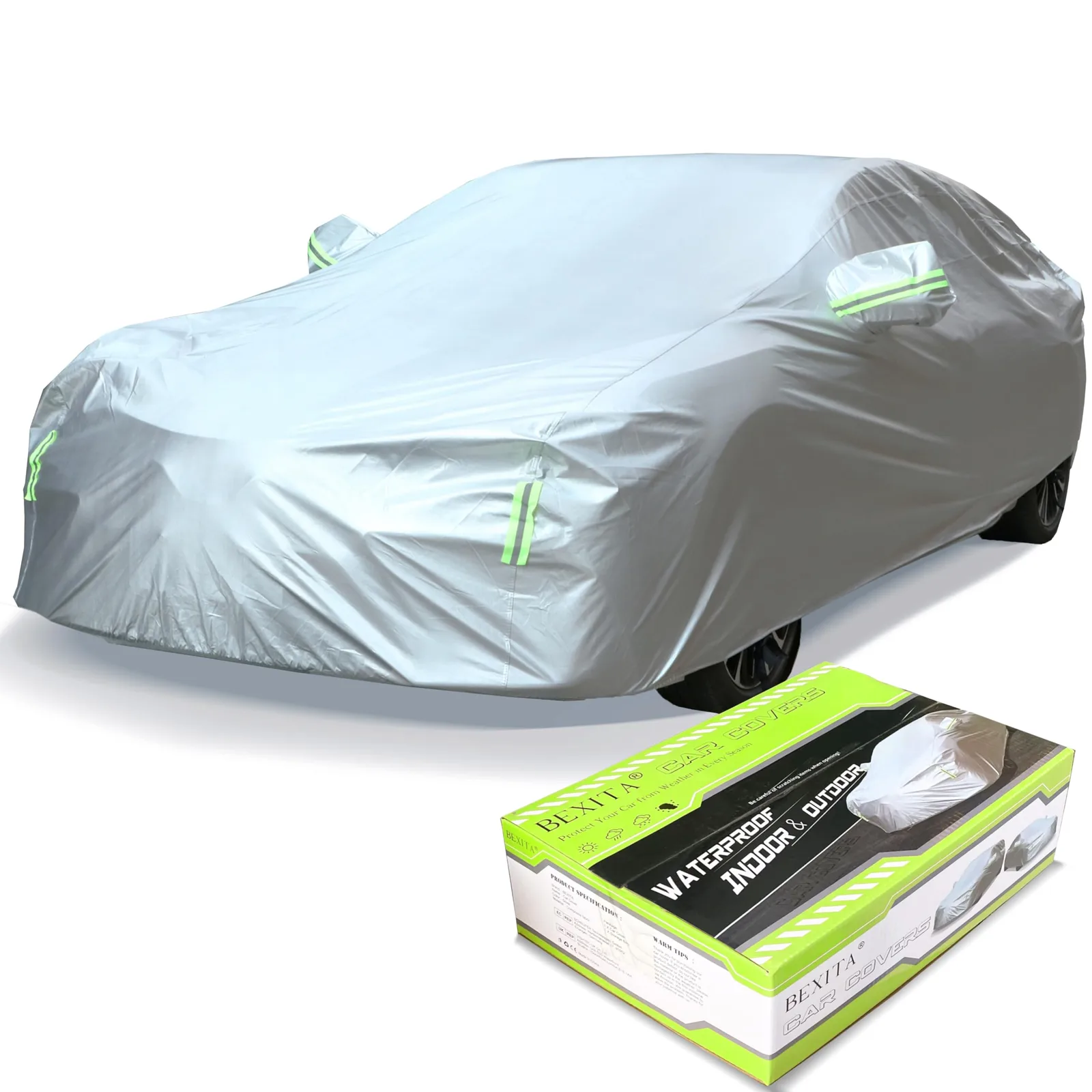 Teljes autótakaró BEX2 M sedan, hossz 450–470 cm, 4,7×1,8×1,5 m, poliészter