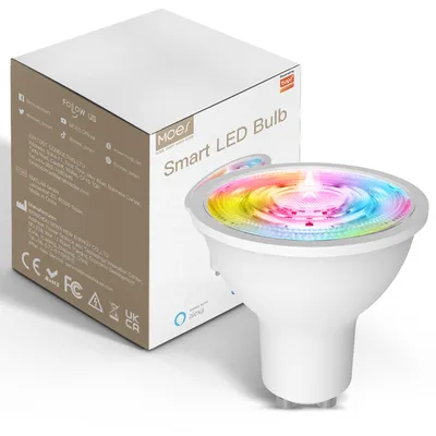 MOES ZigBee GU10 RGB intelligens LED izzó 5 W