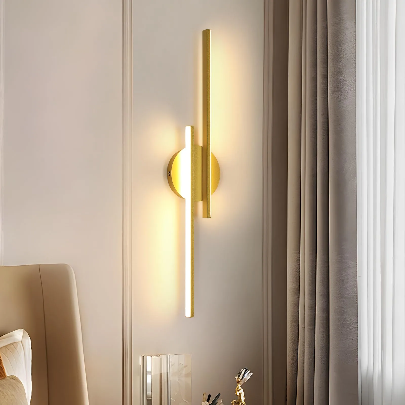 Fali LED lámpa Mckalen MC-60CM-I09D 24 W 3000 K arany