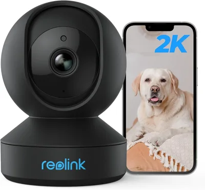 Beltéri forgó WiFi kamera Reolink E1-B 3 MP fekete 5 V 6 W 1 db spLc46M9LoM