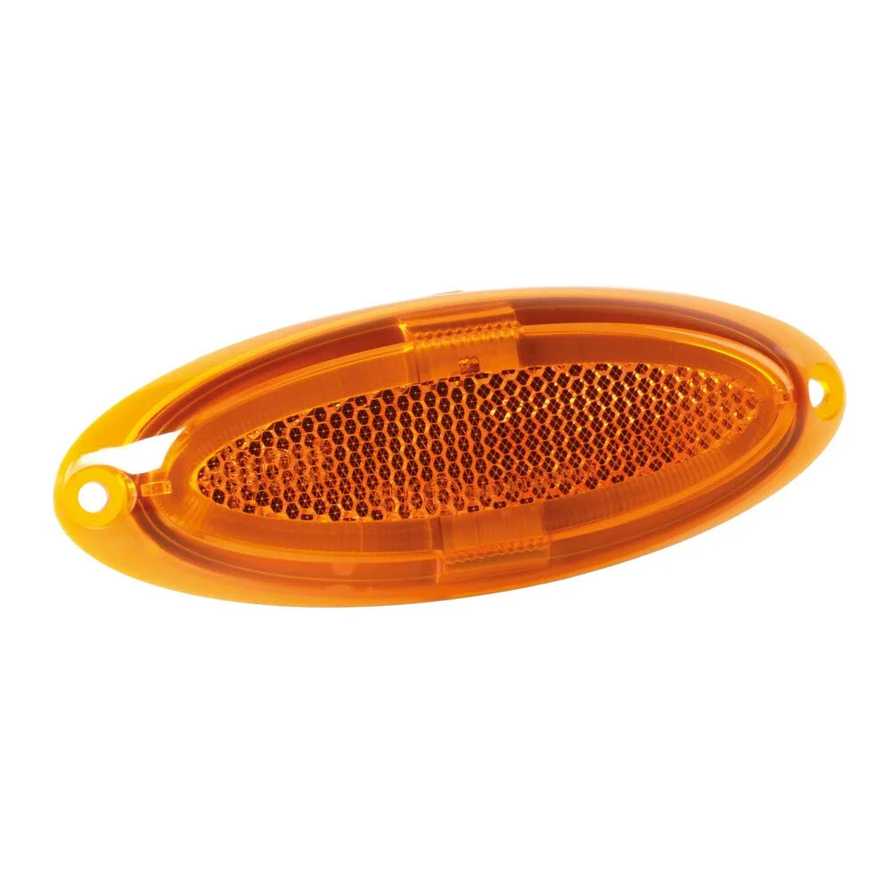Beépíthető körvilágító lámpa 97013 S-17 4SMD 12–24V IP67 124×45 mm narancssárga