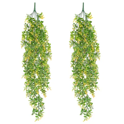 Mesterséges függő növények MIPIACE, 70 cm, sárga, 2 darab