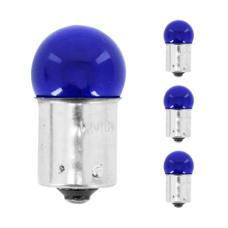 Autóizzók cyclingcolors BA15S 12V 10W kékek 4 db