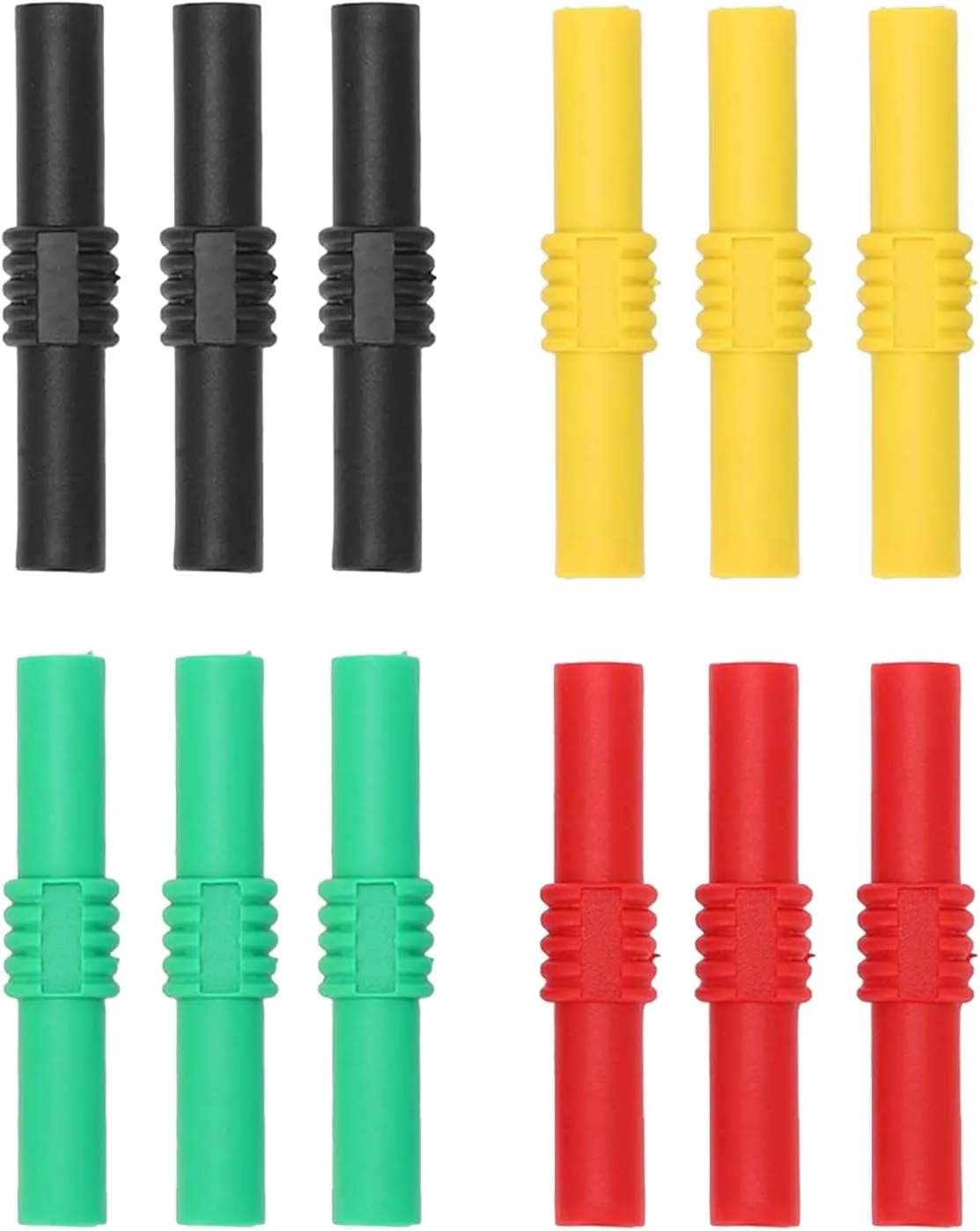 Banáncsatlakozók női–női 4 mm, 12 db