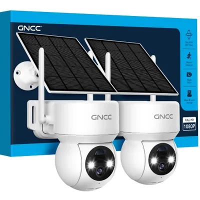 Napelemes WiFi kamera GNCC W30-2 1080P fehér, 2 db