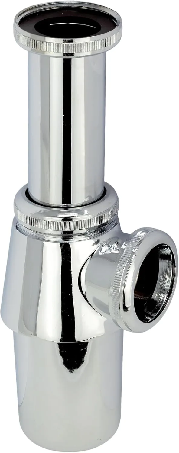 Wirquin mosdólefolyó 30718960, 1¼″ Ø32 mm krómozott réz