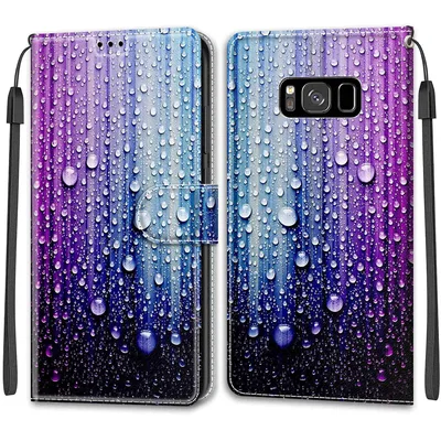 Lila-kék pénztárca tok Samsung Galaxy S9 Feyten