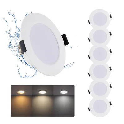 Beépíthető LED lámpatestek Grebeam LY0003 7 W 230 V 3CCT 6 db