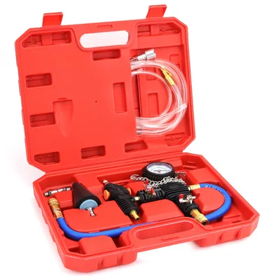 Vákuumos töltőkészlet hűtőrendszerhez QWORK WD45192 manométerrel 0 és −1 bar