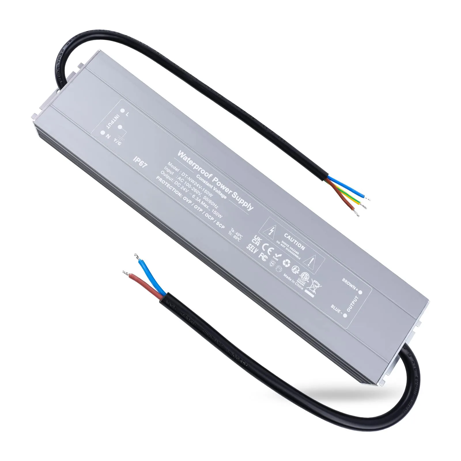 LED forrás REYLAX RX-W24V-150W 24 V DC 150 W IP67 nem dimmelhető