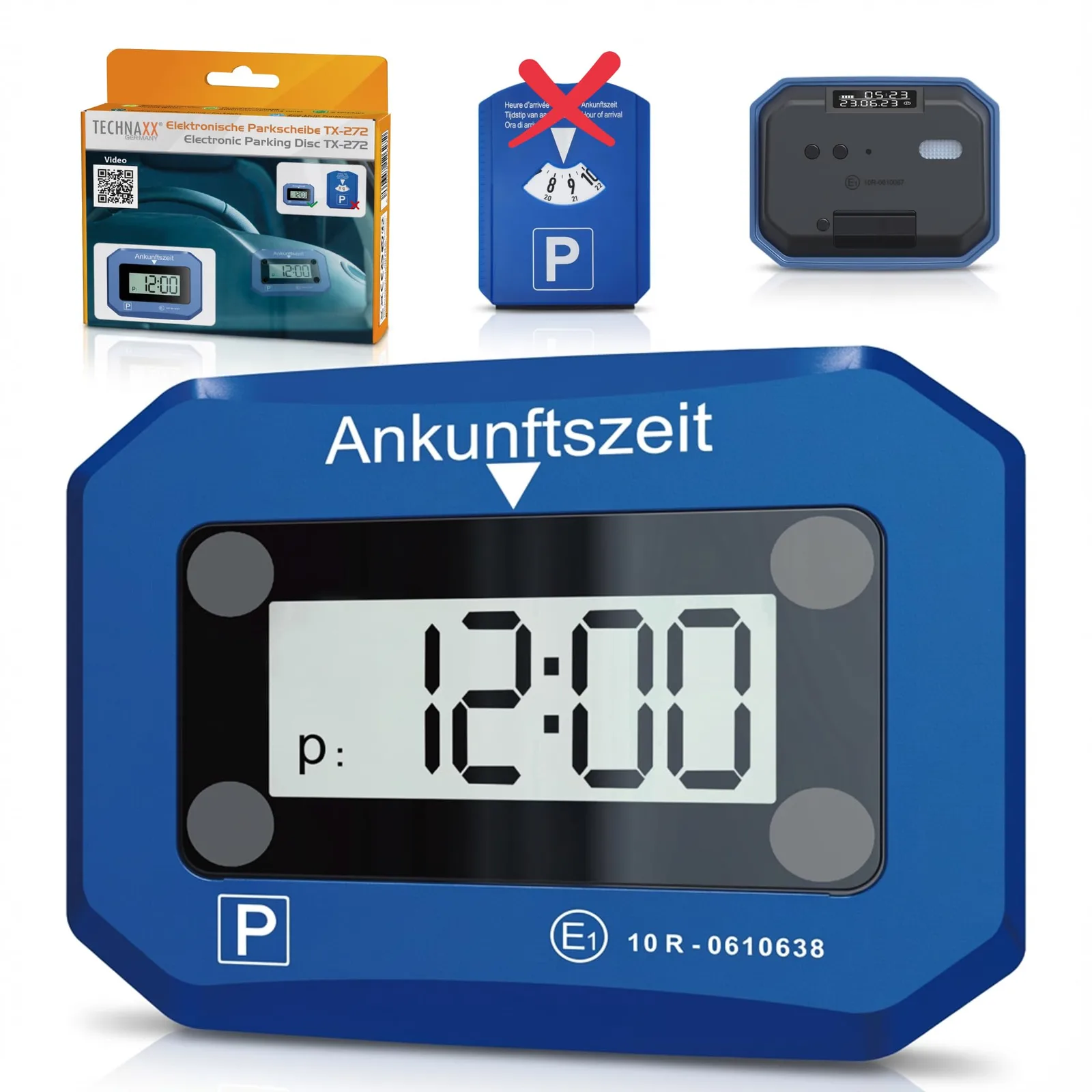 Elektronikus parkolóóra Technaxx TX-272 SOS fénnyel