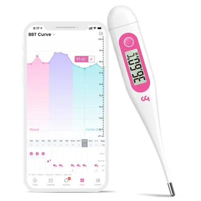 Bazális testhőmérő Femometer Vinca Lite rózsaszín Bluetooth nélkül
