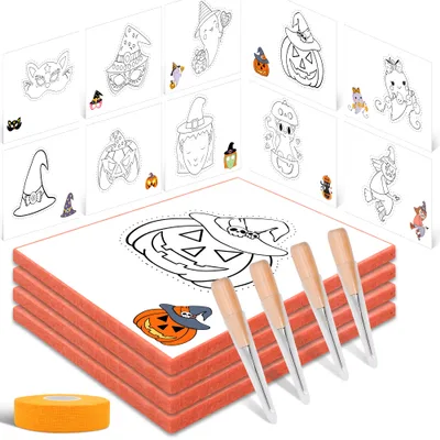 qianduoduo Halloween tűprikáló készlet gyerekeknek 3 éves kortól