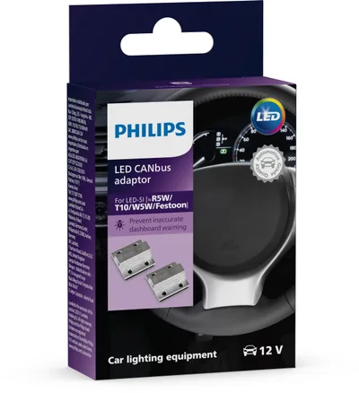 2 CANbus adapterek Philips 12956X2 39722294 W5W 5W 12V IP65 Ultinon Pro6000