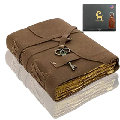 Bőrfedelű notesz URBAN LEATHER 18×13 cm barna