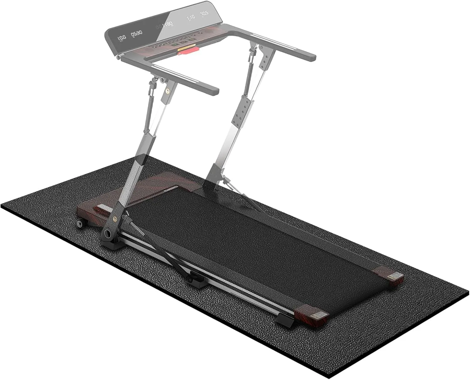 MAXVINI 140×65 cm 6 mm fekete védő alátét fitnesz gépekhez