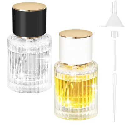 Tölthető parfüm-szórófejek Ysimple 30 ml, 2 db, fekete/fehér