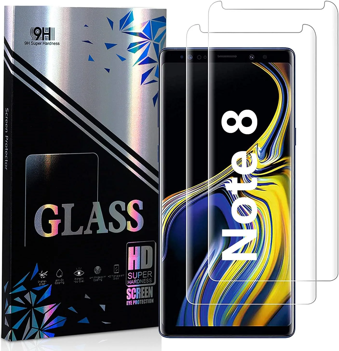 Törésálló 9H üveg a Samsung Galaxy Note 8-hoz (2 db)