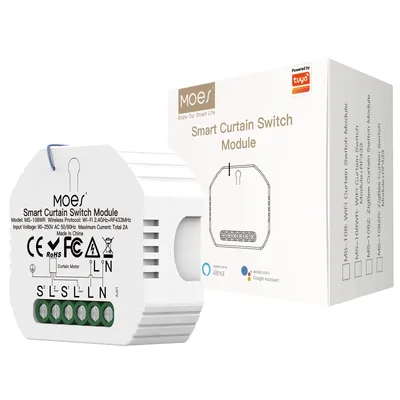 MOES MS-108WR WiFi RF433 modul a rolók/redőnyök vezérléséhez
