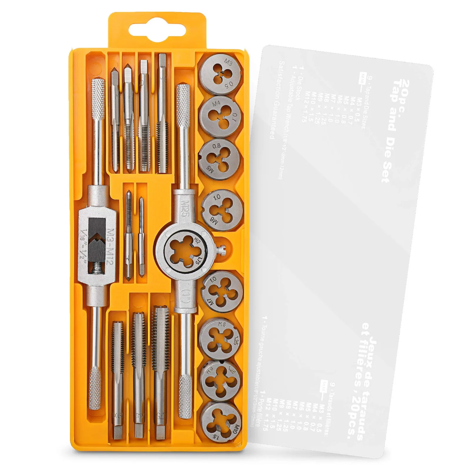 Hi-Spec DT30088Y-EU M3–M12 menetvágó- és menetfúró készlet