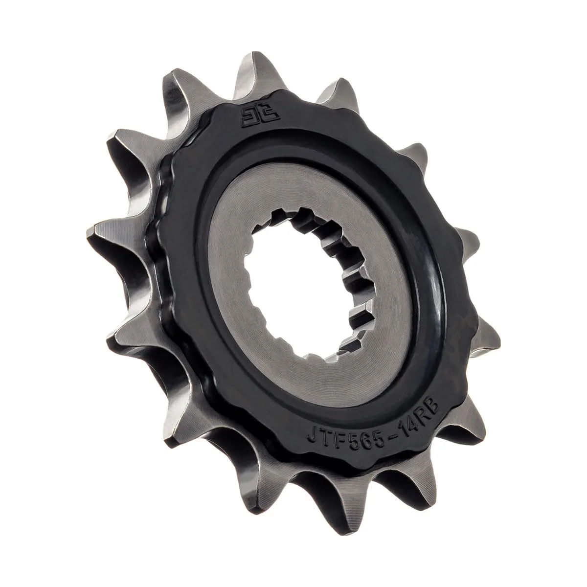 Első lánckerék JT JTF565.14RB, 14 fogú, gumírozott csillapítással, SCM420