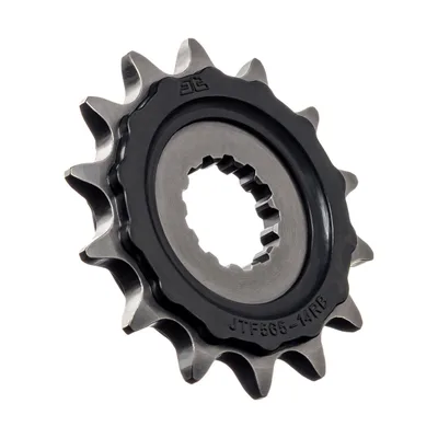 Első lánckerék JT JTF565.14RB, 14 fogú, gumírozott csillapítással, SCM420 JT Sprockets