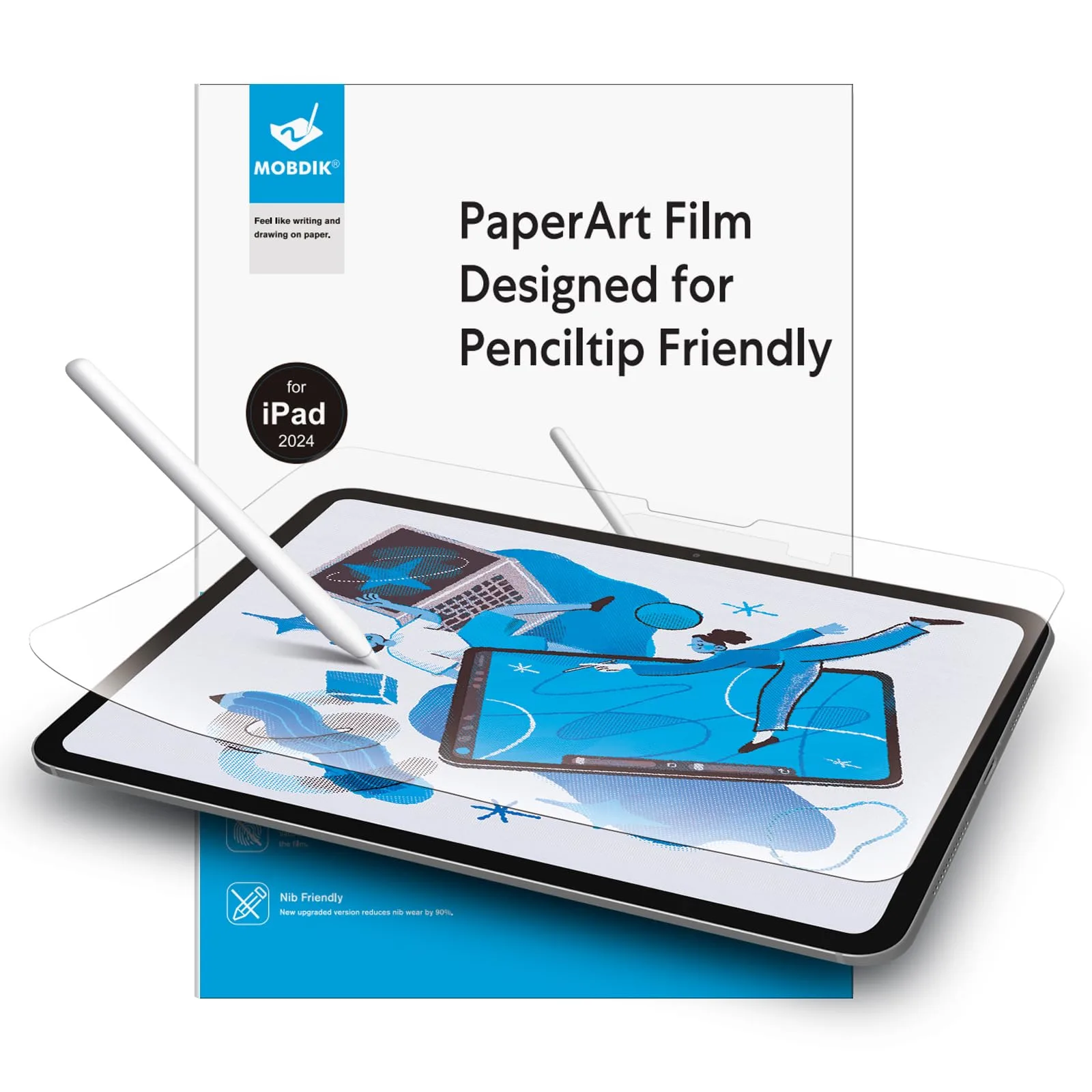 MOBDIK papír-nano fólia az iPad Pro 11 M5/M4 2 db
