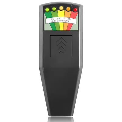 K2 EMF elektromágneses mező mérő, 5 LED, fekete RUIZHI