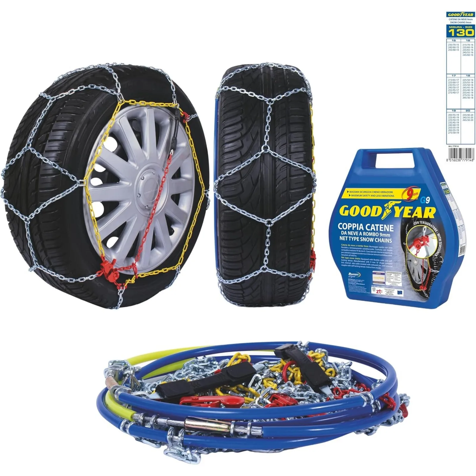Goodyear G9 77914 hóláncok, méret 130, 9 mm, 2 db